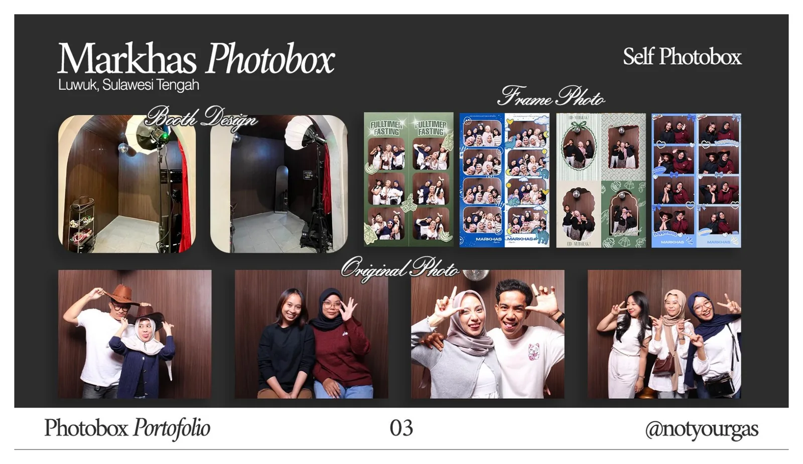 Board arsip proyek Markhas Photobox