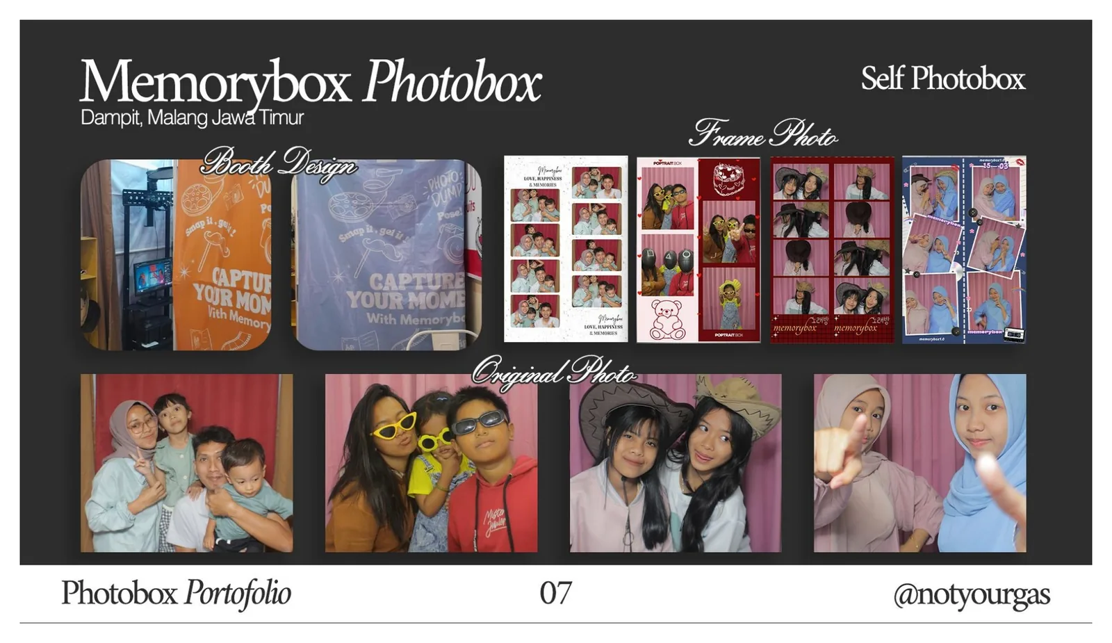 Board arsip proyek Memorybox Photobox