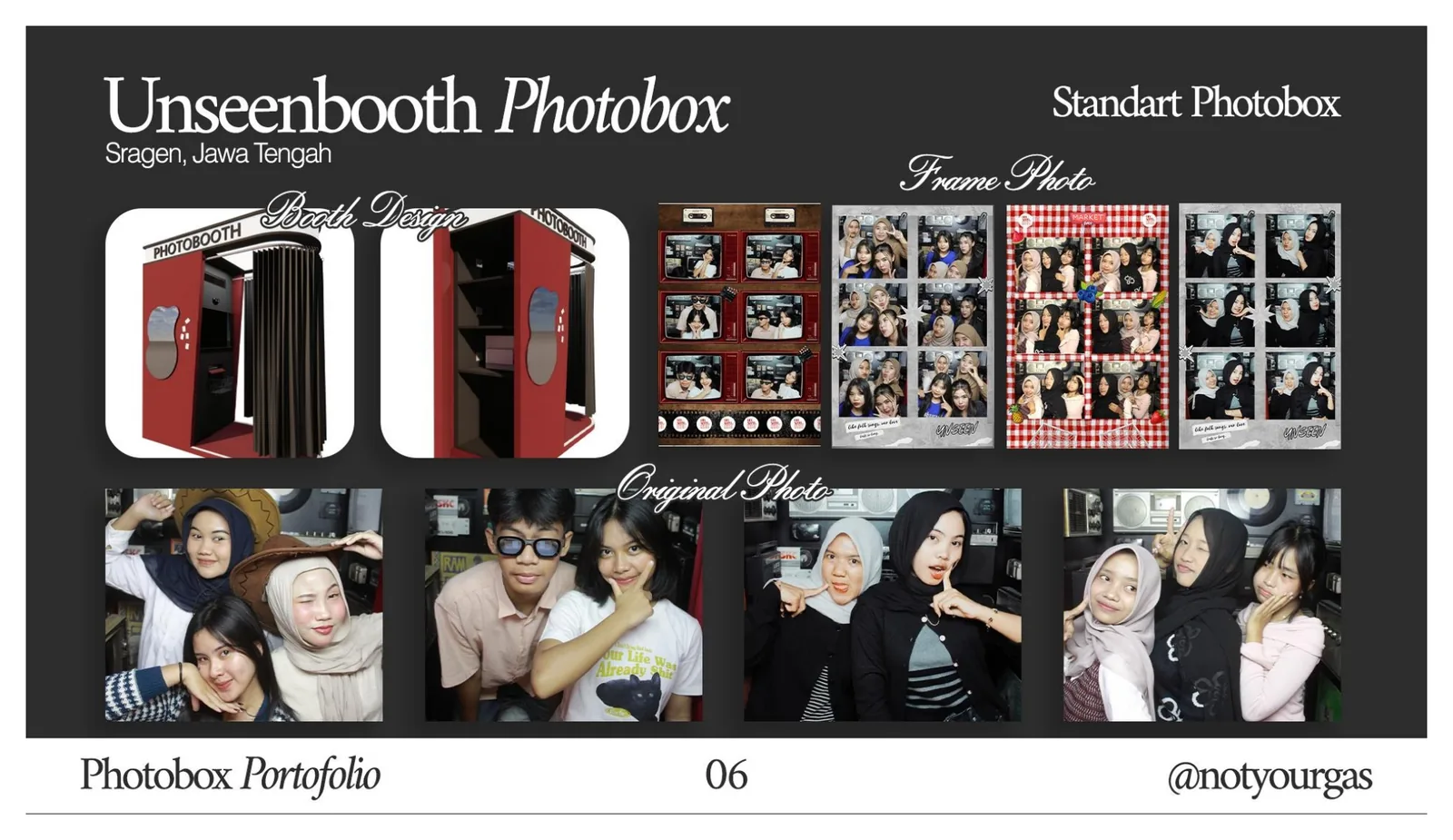Board arsip proyek Unseenbooth Photobox